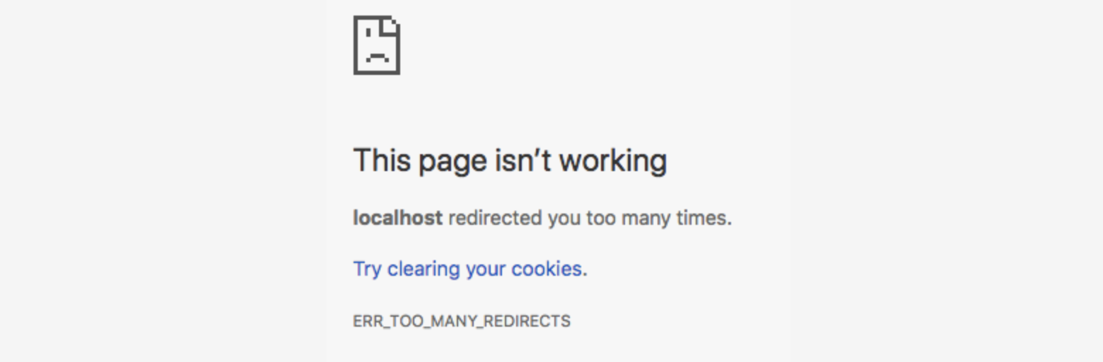 redirect error