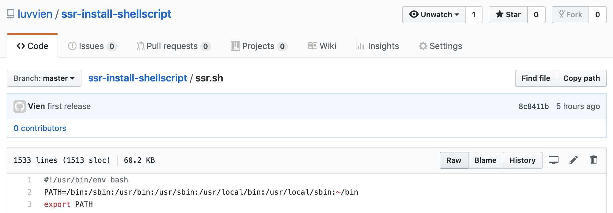 github row